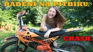 PRVNÍ JÍZDA NA PITBIKU || MOTOCREW GIRL || MOTOCROSS