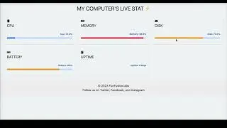 How to Build a Real-time System Monitoring Web App with Flask & JavaScript: Live Coding Tutorial