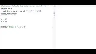 Learn Python : Find the division remainder of a number in python
