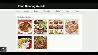 Food Ordering Website Project on HTML CSS