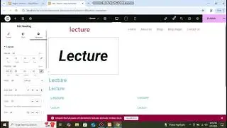 How to add Heading and paragraph and how to style it