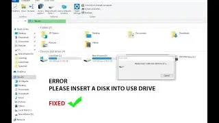 How to fix Please Insert a Disk Into USB Drive Error