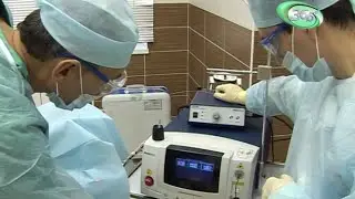 Laser treatment of varicose veins. EVLK.