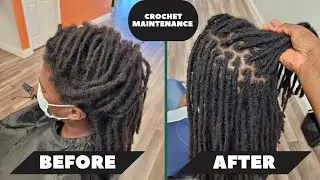 Crochet maintenance with a loc Bob | Mukisa locs