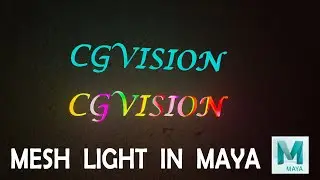 How to create neon light effect In Maya | Mesh Light | Arnold Shader | Maya 2023 |
