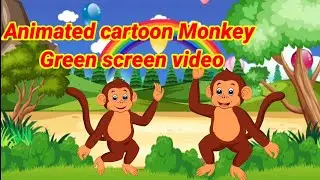 #Animated talking Monkey green screen video  #बोलने वाला बंदर #बोलणारे माकड #animation #cartoon