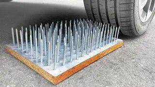 | Crushing Crunchy & Soft Things by Car! EXPERIMENT CAR VS 300 NAILS |