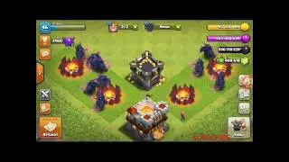 Clash of clans unlimited maxed troops and spells live attack...
