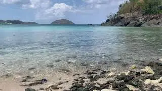 Beautiful Hull Bay Beach in St. Thomas Virgin Islands.