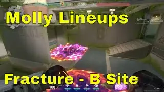 VALORANT - Brimstone Post Plant Molly Lineups for Fracture - B Site