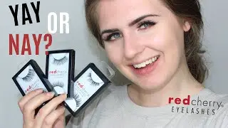 (Ad) Red Cherry Eyelashes - HONEST REVIEW!! (and try on)
