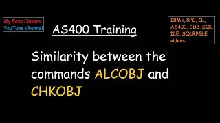 Similarity between the commands ALCOBJ and CHKOBJ in AS400