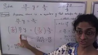 Solving an equation with fractions- Example 2