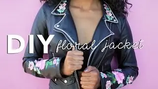 DIY EMBROIDERED ROSE JACKET | Adonia Bree