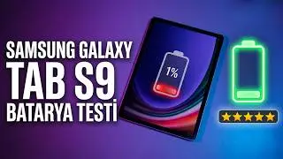 Samsung Galaxy Tab S9 Şarj Testi ve Pil Bitirme Testi