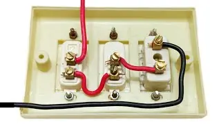 How To Make, Electric Board, 2 switch,1 socket, 1 holder connection