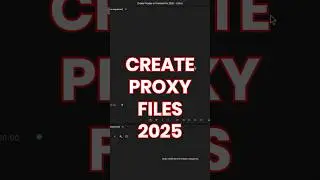 How to Create Proxies in Premiere Pro 2025 - FASTER EDITING