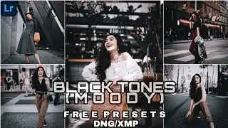 Selebgram photo editing tutorial lightroom || Black tone moody preset download