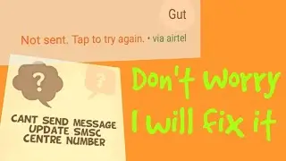 Can't send message Update SMSC centre