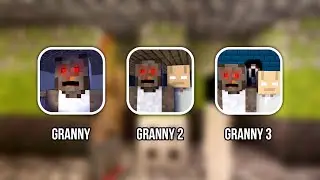 Granny 1 Vs Granny Chapter Two Vs Granny 3 Minecraft Full Gameplay | Granny 1 2 3 Minecraft