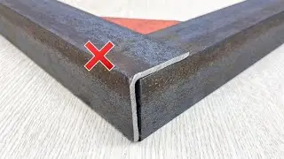 Three ideas for aesthetic iron cutting at 90 degree angles, welding at a different level