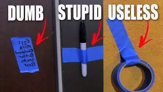 The DUMBEST blue tape 