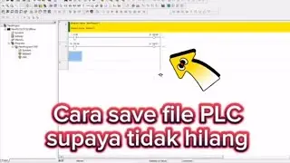 Save dan share file PLC dengan betul