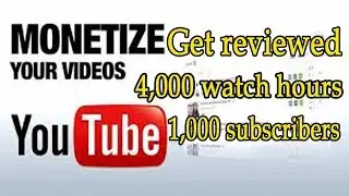 Get reviewed after reaching 4,000 watch hours in the previous 12 months and 1,000 subscribers by TW