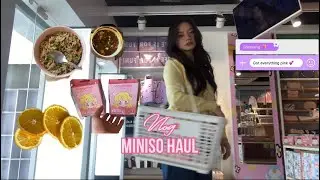 Daily vlog | Miniso Haul In pink 🎀 | Adulting