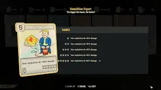 Fallout 76: Explosive Balistic Weapons & Demolition Expert.