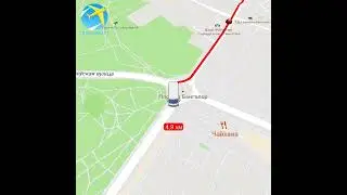 Маршрут троллейбуса №46 "Зелёный луг 6 - музыкальный театр"
