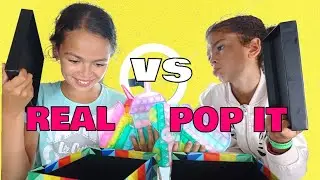 POP IT VS REAL FOOD + FIDGET TOYS