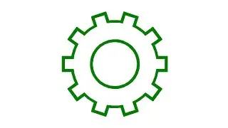 Simple Python Turtle Graphic and Code: Settings Symbol