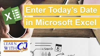 How to use the today function in excel to insert todays date!