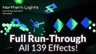 Full Run-Through of All Light DJ Super SceneMaker Effects - Demo Using Hue Entertainment & Nanoleaf