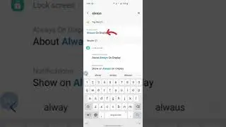 Turn on Always on Display for Samsung Always on Display Samsung
