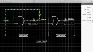 Logic Gate Current Sinking and Sourcing