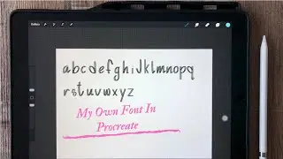 MAKING FONT IN PROCREATE ✏️📒