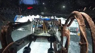 Snow plowing with the Kage 12ft pusher