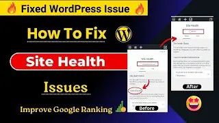 How to Fix WordPress Site Health Issues 2024 || WordPress Site Health Issue kaise Fix kare