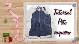 HOW to make a JEANS OVERALL with side pockets