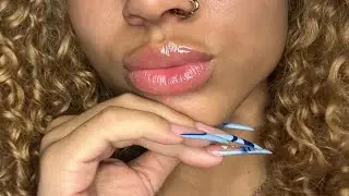 ASMR LENS LICKING AND MOUTH SOUNDS🫦🫦💤💙