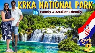 KRKA National Park Croatia 🇭🇷|Stroller-Friendly Hike,Waterfalls &Trogir Old Town |Family Vlog Day 2