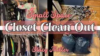 CLOSET CLEAN OUT | SMALL SPACE CLEAN | Stacy Miller