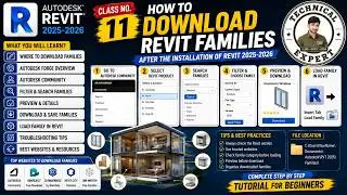 download family in Revit|how to download family in revit 2021|Family library Missing in Revit|Lec#11