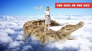 the girl in the sky photo manipulation - balajidesign1000