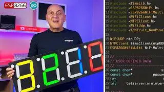 LEDS Clock  + Arduino Source Code by  ESP8266