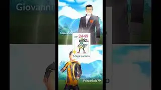 ✨Mega Lucario Destroy Giovanni Badly in #pokemongo