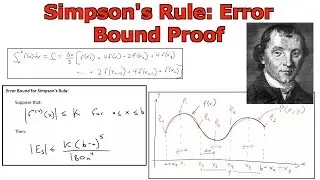 Simpson's Rule Approximation: Error Bound Proof