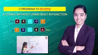 C Program to Reverse A string with out using built in function